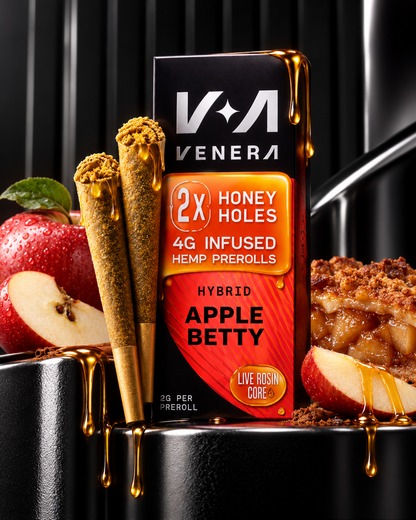 Venera Hashholes Dark Rainbow Indica Hemp Prerolls