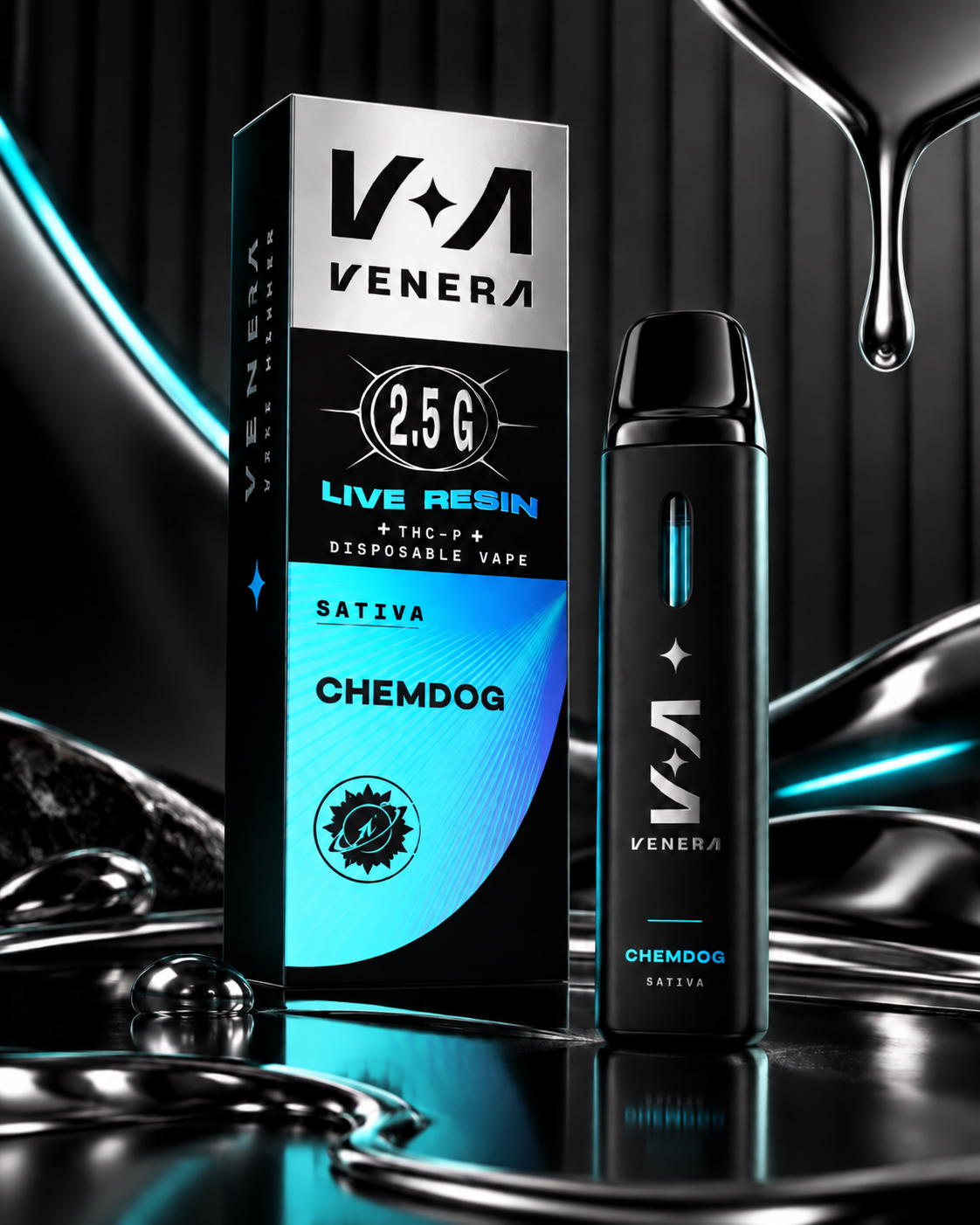Venera Live Resin Dispo Chemdog Sativa