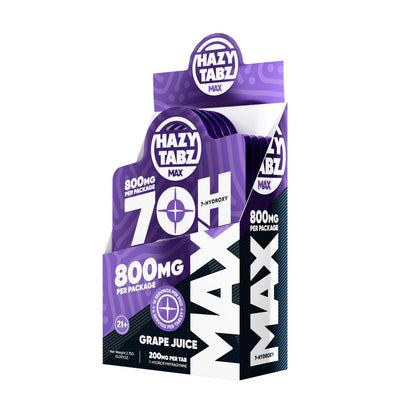 HAZY TABZ- 7OH MAX 4ct 800mg Grape Juice