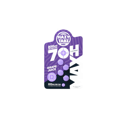 HAZY TABZ- 7OH MAX 4ct 800mg Grape Juice