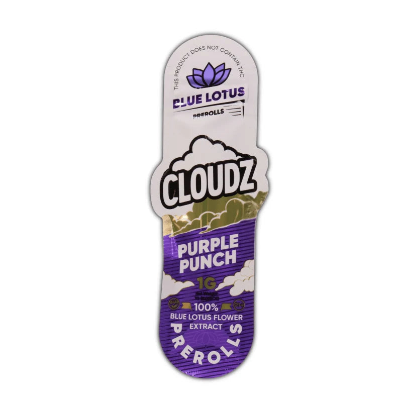 Cloudz Blue Lotus Prerolls Purple Punch