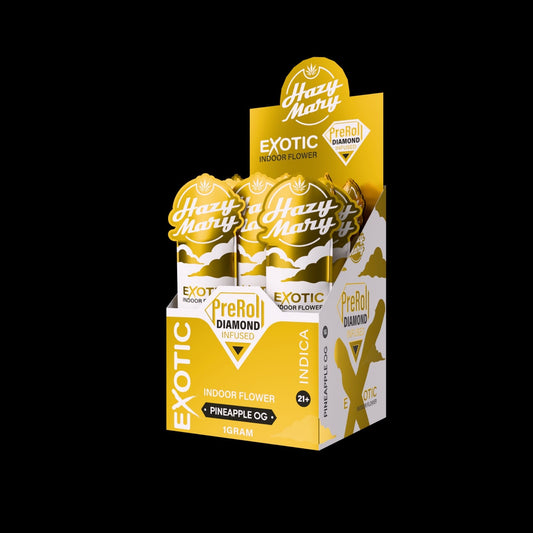 Hazy Mary - Diamond Infused Pre-rolls PINEAPPLE OG - 1G - 40CT